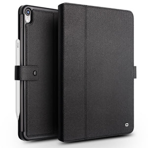 QIALINO Business Style Cowhide Leather Smart Case for iPad Pro 12.9-inch (2018) - Black