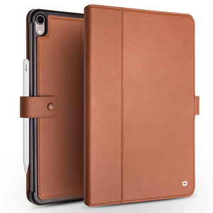 QIALINO Business Style Cowhide Leather Smart Case for iPad Pro 12.9-inch (2018) - Brown