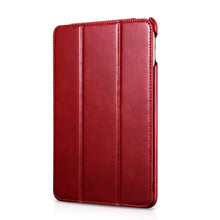 ICARER Retro Genuine Leather Stand Phone Case for iPad mini (2019) 7.9 inch - Red
