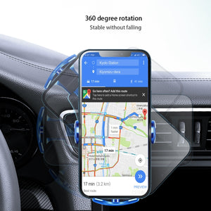 Car Air Outlet Induction Gravity Phone Wireless Charging Holder(Blue)