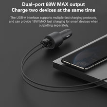 Original Xiaomi CC07ZM 100W Dual Ports USB + USB-C / Type-C Car Charger Fast Charging Version 1A1C