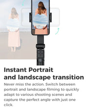 MOZA NANO SE Foldable Selfie Stick Handheld Gimbal Stabilizer for Smart Phone(Green)