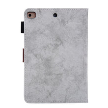 For iPad Mini 1 / 2 / 3 / 4 Business Style Horizontal Flip Leather Case, with Holder & Card Slot & Photo Frame & Sleep / Wake-up Function(Grey)