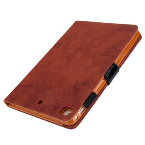 For iPad Mini 1 / 2 / 3 / 4 Business Style Horizontal Flip Leather Case, with Holder & Card Slot & Photo Frame & Sleep / Wake-up Function(Brown)