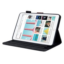 For iPad Mini 1 / 2 / 3 / 4 Business Style Horizontal Flip Leather Case, with Holder & Card Slot & Photo Frame & Sleep / Wake-up Function(Black)