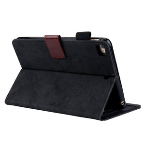 For iPad Mini 1 / 2 / 3 / 4 Business Style Horizontal Flip Leather Case, with Holder & Card Slot & Photo Frame & Sleep / Wake-up Function(Black)