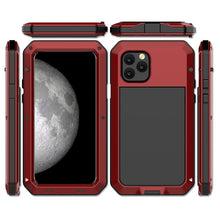 For iPhone 11 Pro Max Metal Armor Triple Proofing  Protective Case(Red)