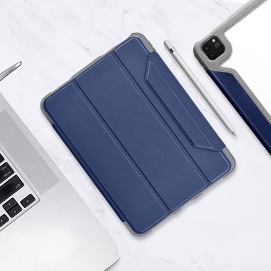 For iPad Pro 11 2022 / 2021 / 2020 Mutural Yagao Series PC Horizontal Flip Leather Tablet Case with Holder & Pen Slot(Blue)