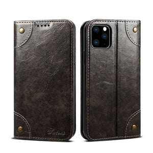 For iPhone 11 Pro Max Baroque Simple Horizontal Flip Leather Case, with Holder & Card Slots & Wallet(Black)