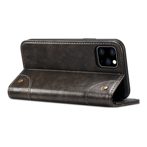 For iPhone 11 Pro Max Baroque Simple Horizontal Flip Leather Case, with Holder & Card Slots & Wallet(Black)