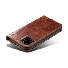 For iPhone 11 Pro Max Baroque Simple Horizontal Flip Leather Case, with Holder & Card Slots & Wallet(Light Brown)