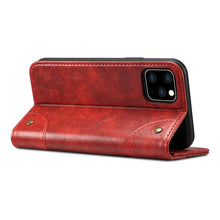 For iPhone 11 Pro Max Baroque Simple Horizontal Flip Leather Case, with Holder & Card Slots & Wallet(Red)