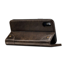 For iPhone X / XS Baroque Simple Horizontal Flip Leather Case, with Holder & Card Slots & Wallet(Black)