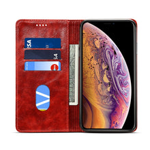 For iPhone XS Max Baroque Simple Horizontal Flip Leather Case, with Holder & Card Slots & Wallet(Red)