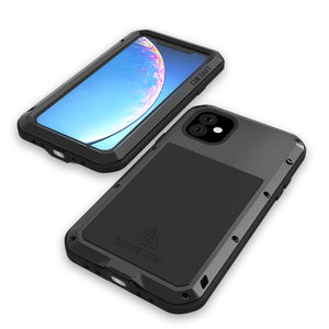 For iPhone 11 Pro Max LOVE MEI Metal Shockproof Waterproof Dustproof Protective Case(Silver)