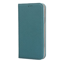 For iPhone XR Litchi Genuine Leather Phone Case(Sky Blue)