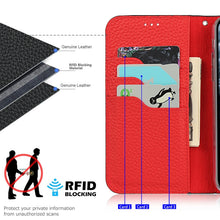 For iPhone XR Litchi Genuine Leather Phone Case(Dark Blue)