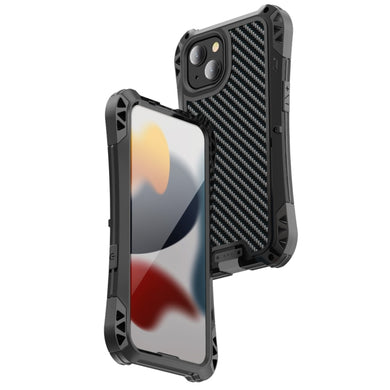 For iPhone 13 mini R-JUST AMIRA Shockproof Dustproof Waterproof Metal Protective Case (Black)