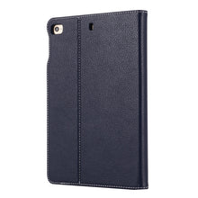 For iPad Mini 2019 & 4 & 3 & 2 & 1 GEBEI PU+TPU Horizontal Flip Protective Case with Holder & Card Slots(Blue)