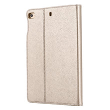 For iPad Mini 2019 & 4 & 3 & 2 & 1 GEBEI PU+TPU Horizontal Flip Protective Case with Holder & Card Slots(Gold)