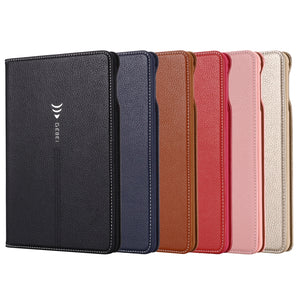 For iPad Mini 2019 & 4 & 3 & 2 & 1 GEBEI PU+TPU Horizontal Flip Protective Case with Holder & Card Slots(Rose Gold)