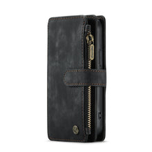For iPhone 13 mini CaseMe-C30 PU + TPU Multifunctional Horizontal Flip Leather Case with Holder & Card Slot & Wallet & Zipper Pocket (Black)