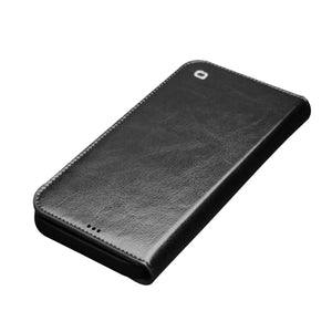 For iPhone 13 mini QIALINO Horizontal Flip Leather Case with Holder & Card Slots & Wallet (Black)