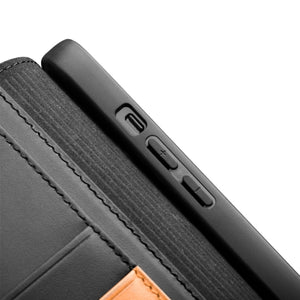 For iPhone 13 mini QIALINO Business Horizontal Flip Leather Case with Holder & Card Slots & Wallet (Black)