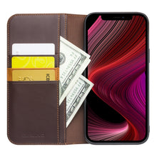 For iPhone 13 mini QIALINO Business Horizontal Flip Leather Case with Holder & Card Slots & Wallet (Brown)