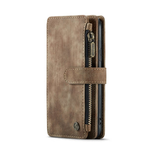 For iPhone 11 Pro CaseMe-C30 PU + TPU Multifunctional Horizontal Flip Leather Case with Holder & Card Slot & Wallet & Zipper Pocket (Brown)