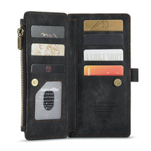 For iPhone 11 Pro Max CaseMe-C30 PU + TPU Multifunctional Horizontal Flip Leather Case with Holder & Card Slot & Wallet & Zipper Pocket (Black)