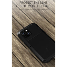 For iPhone 13 mini LOVE MEI Metal Shockproof Waterproof Dustproof Protective Phone Case (Yellow)