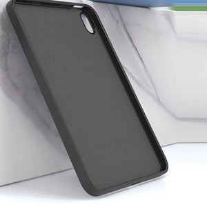 For iPad mini 6 Mutural Silicone Microfiber Tablet Case(Black)