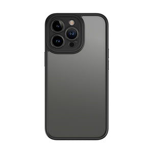 For iPhone 13 Pro Max ROCK U-shield Skin-like PC+TPU Phone Case (Black)