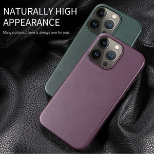For iPhone 13 Pro Max PU + TPU Magsafe Magnetic + IC Chip Phone Case (Cedar Green)