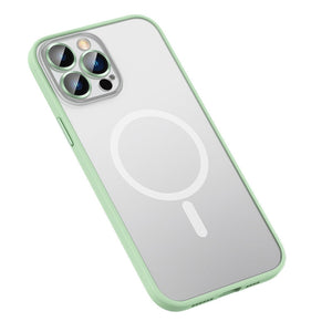 For iPhone 13 Pro MagSafe Matte Phone Case (Green)