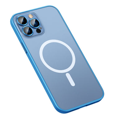 For iPhone 13 Pro MagSafe Matte Phone Case (Sierra Blue)
