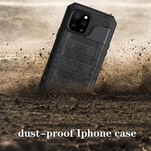 For iPhone 13 Pro Max Shockproof Waterproof Dustproof Metal + Silicone Phone Case with Screen Protector (Black)
