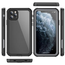 For iPhone 11 Pro Max Waterproof Full Coverage PC + TPU Phone Case (Black)