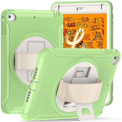 360 Degree Rotation PC + TPU Tablet Case For iPad mini 5 / 4(Matcha Green)