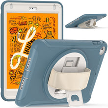 360 Degree Rotation PC + TPU Tablet Case For iPad mini 5 / 4(Cornflower Blue)