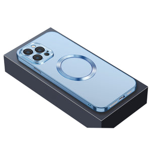 For iPhone 12 Pro Nebula Series MagSafe Magnetic Phone Case(Sierra Blue)