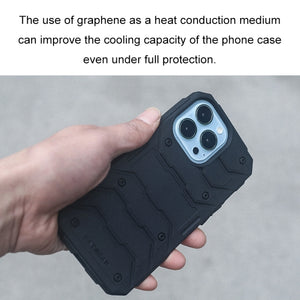 For iPhone 13 FATBEAR Graphene Cooling Shockproof Case(Black)