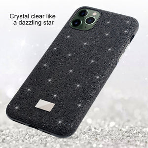 For iPhone 11 Mutural TPU + PC + Diamond Cloth Protective Case(Silver)