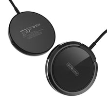 DUZZONA W1 15W Magnetic Wireless Charger with Ring Holder, Cable Length: 1.2m(Black)