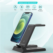 D2 15W Max 6 in 1 Multifunction Fast Wireless Charger Holder(Black)