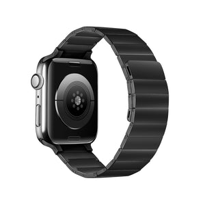 Magnetic Steel Watch Band For Apple Watch Series 8&7 41mm / SE 2&6&SE&5&4 40mm / 3&2&1 38mm(Black)