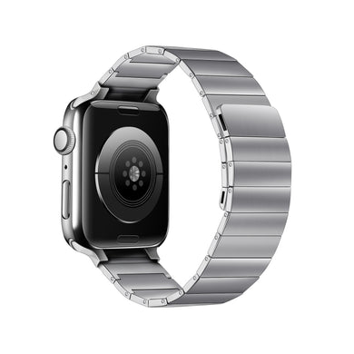 Magnetic Steel Watch Band For Apple Watch Ultra 49mm / Series 8&7 45mm / SE 2&6&SE&5&4 44mm / 3&2&1 42mm(Silver)