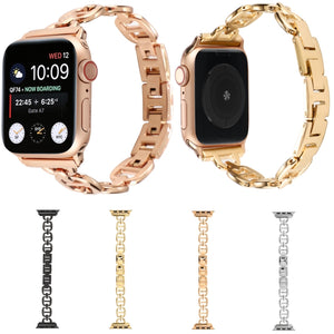 Steel Watch Band For Apple Watch Ultra 49mm / Series 8&7 45mm / SE 2&6&SE&5&4 44mm / 3&2&1 42mm(Gold)