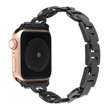 Steel Watch Band For Apple Watch Series 8&7 41mm / SE 2&6&SE&5&4 40mm / 3&2&1 38mm(Black)